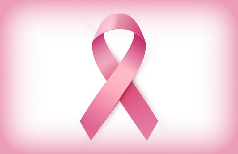 Símbolo do outubro rosa. 